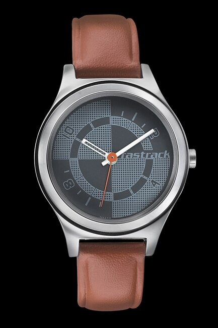 Fastrack Leather Analog Watch Grey [6152SL02]